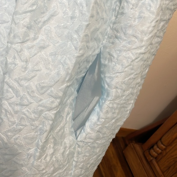 Anthropologie Mare Birdie Babydoll Mini Dress Size M Blue Texture - Picture 10 of 16